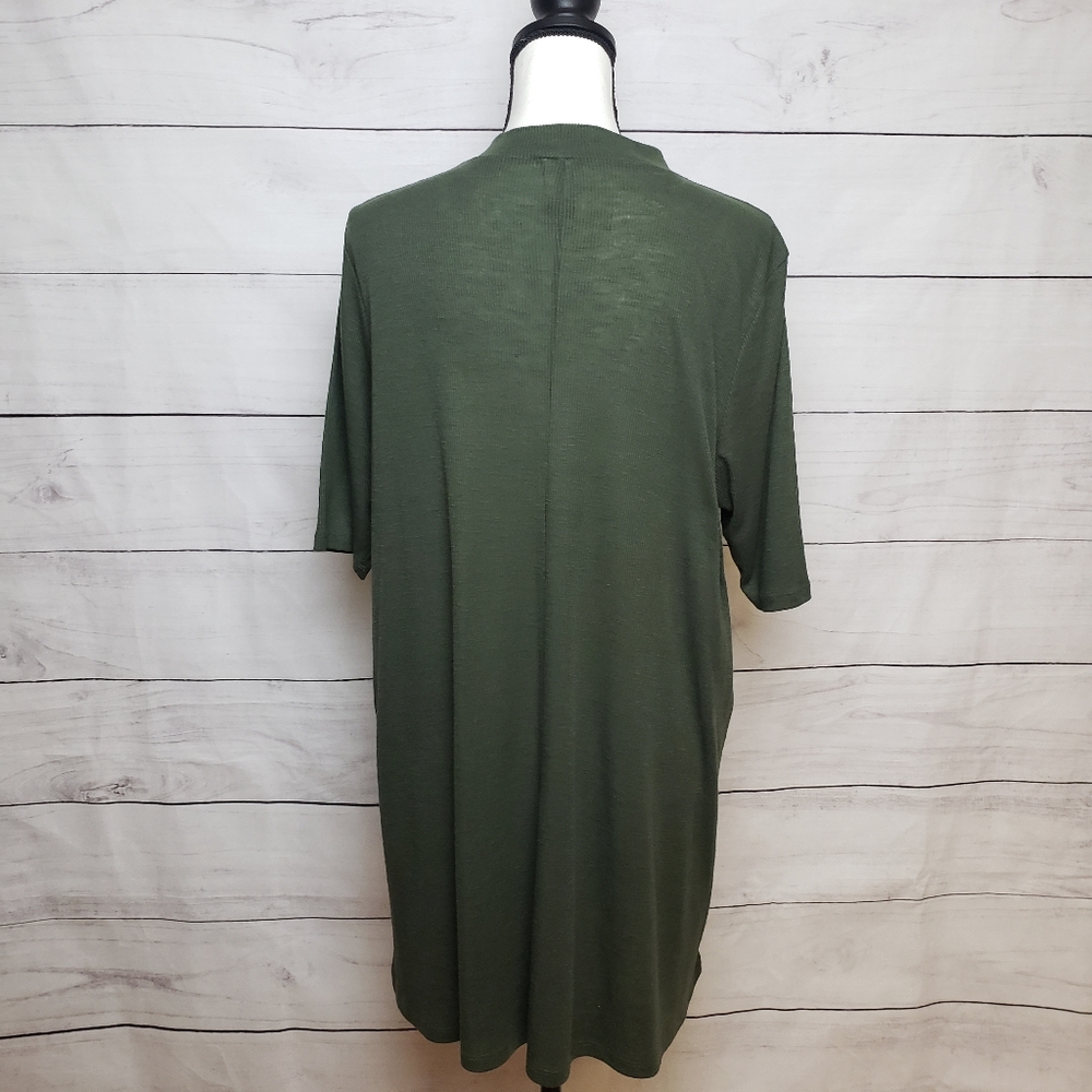 Sold Elsewhere - Torrid Olive Green Blouse - Picture 2 of 5